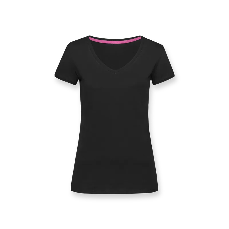 T-shirt femme col V